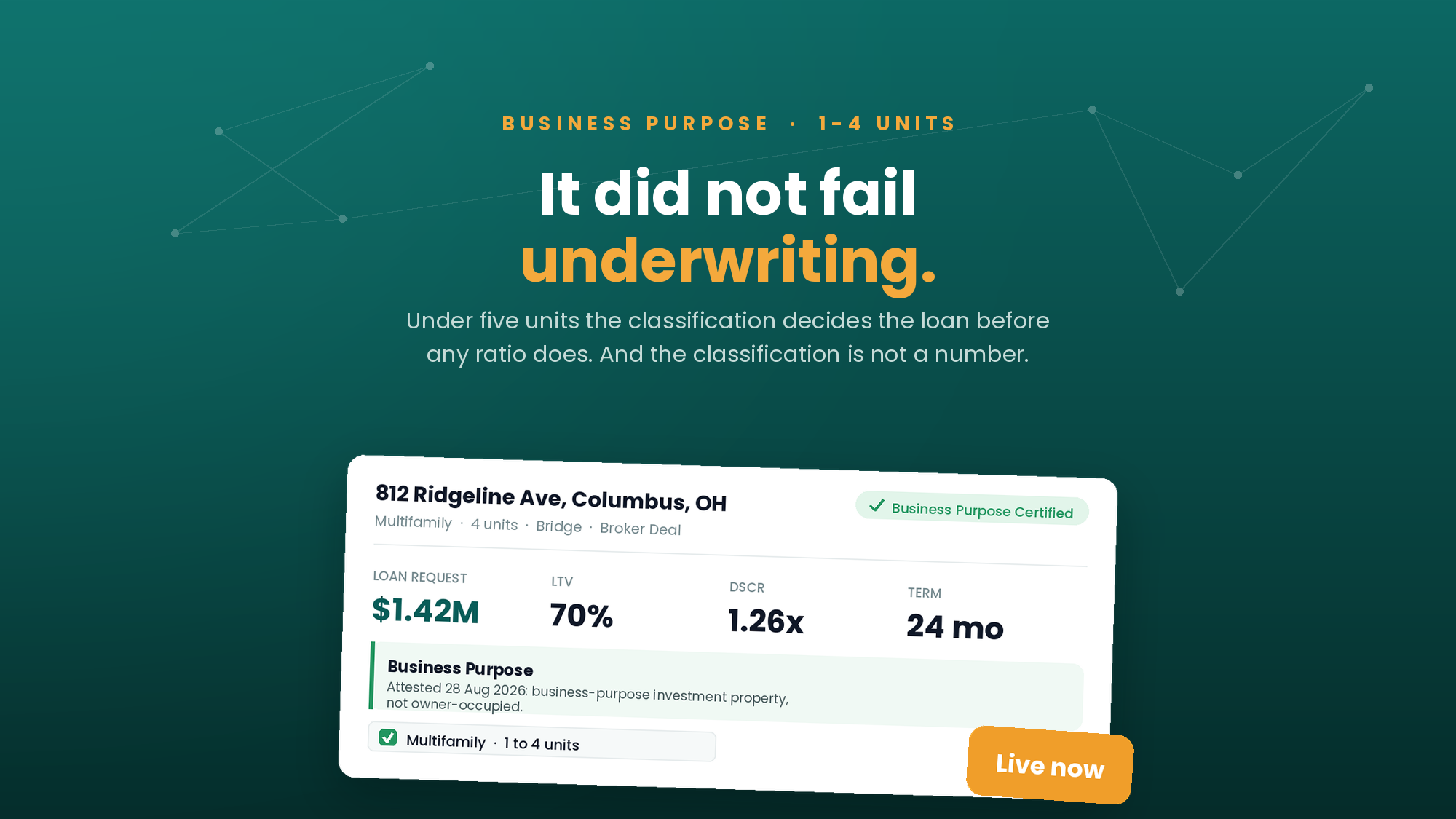 Your Deal Did Not Fail Underwriting. It Failed a Question Nobody Asked.