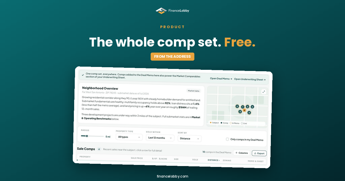 Free Commercial Real Estate Comps: See the Whole Comp Set, Not a Blurred Preview
