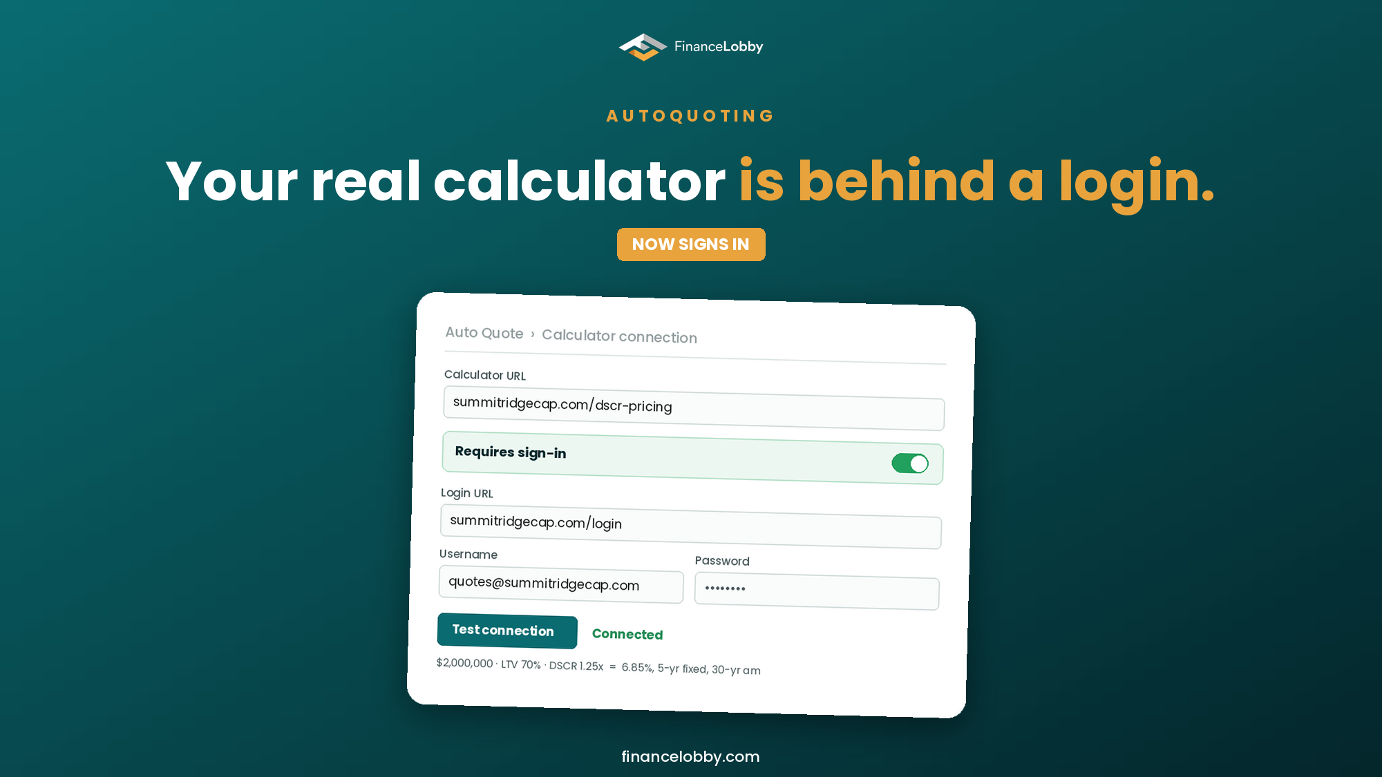 Autoquoting Now Works With Pricing Calculators Behind a Login